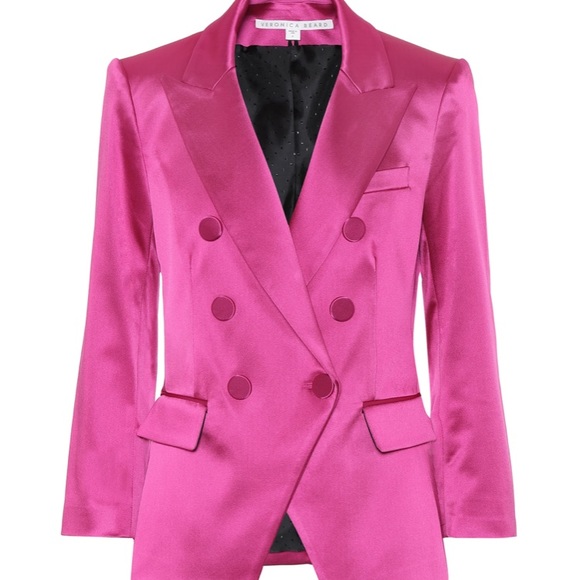 🔥Host Pick🔥VB Satin Pink Empire Dickey Jacket - Picture 1 of 8
